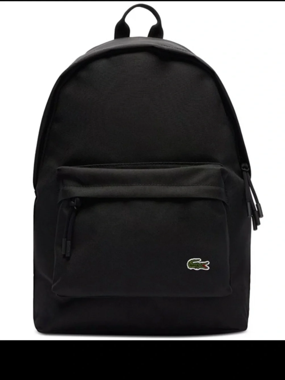 NEW Lacoste Men's Sinople Monogram Black Backpack